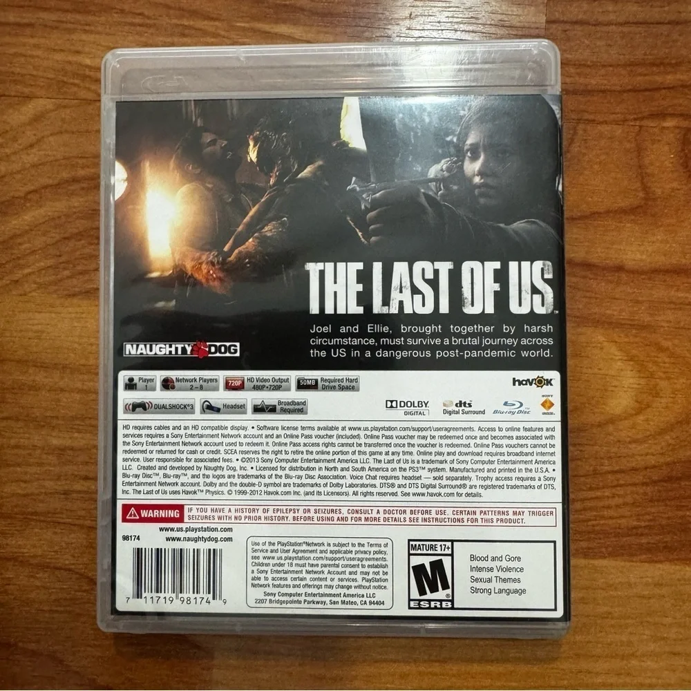 The Last of Us Sony PlayStation 3 PS3 2013 Disc Case Insert Tested and Working